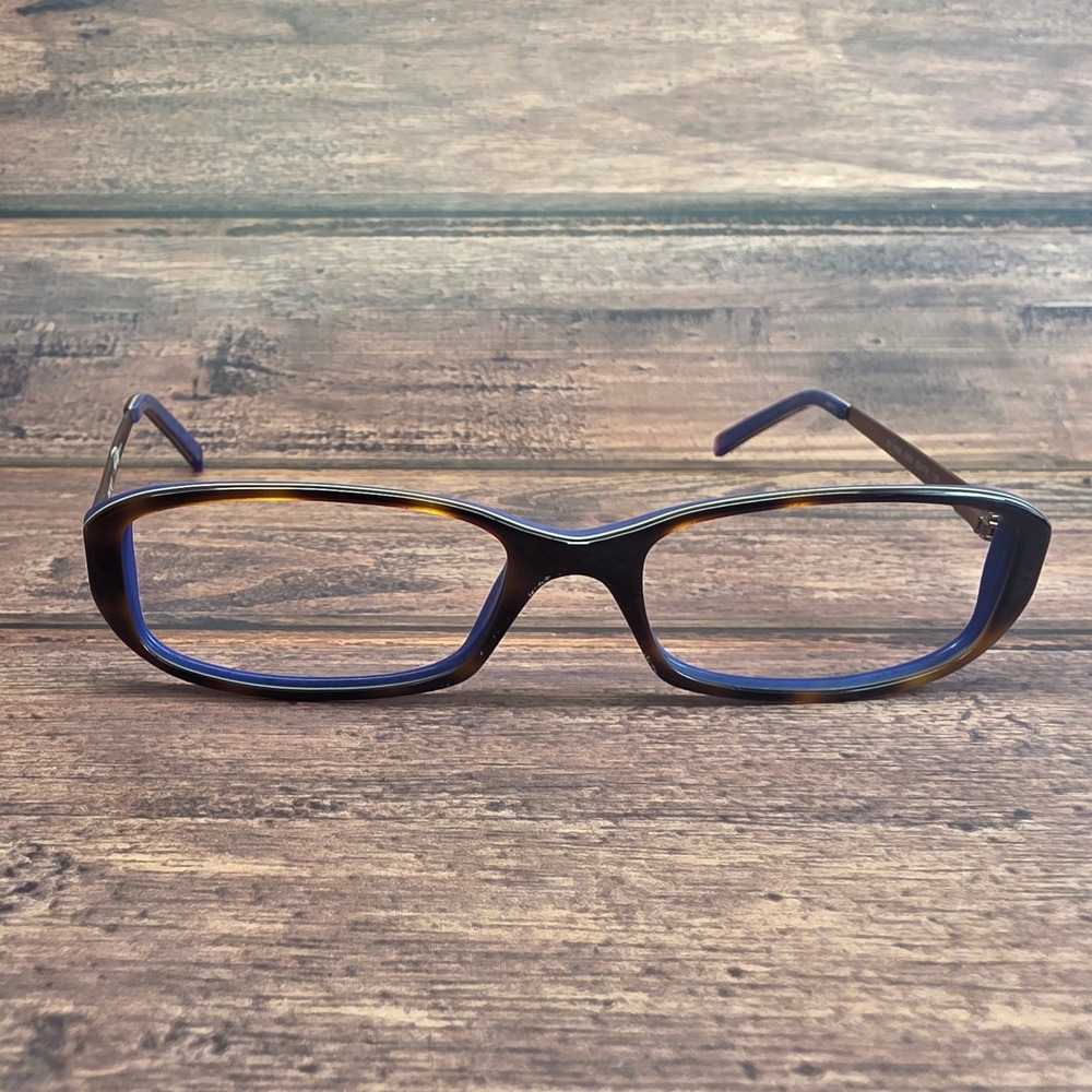 DKNY DY 4598 3405 Tortoise Blue Gold Rectangular Eyeglasses Frames 52-16-135